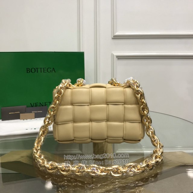 Bottega veneta高端女包 96008木薯 寶緹嘉新款枕頭鏈條包 BV經典款單肩斜挎手提女包  gxz1229